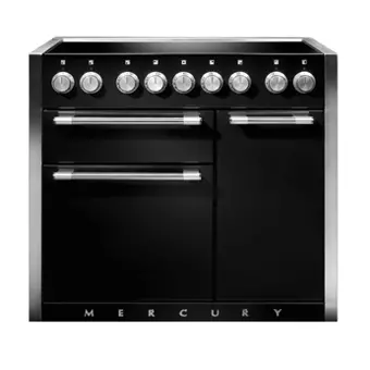 Piano MERCURY 100cm 2 fours �lectriques / 5 foyers induction Noir cendr� - FALCON R�f. MCY1000EIMB/-EU
