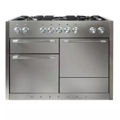 Piano MERCURY 120cm 2 fours �lectriques / 5 foyers gaz Inox - FALCON R�f. MCY1200DFSS/-EU