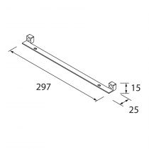 Pièce d\'assemblage LLOYD MEUBLE Blanc mat à l\'unité - SALGAR Réf. 97708