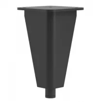 Pied angle 30cm Noir mat (à l\'unité) - OZE Réf. PIED-A30NM
