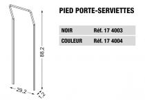 Pied porte-serviettes métal laqué couleur - SANIJURA Réf. 174004