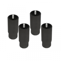 Pieds plastique Enfasi Nero Fumo - STEEL Réf. OA-PR NF
