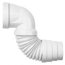 Pipe wc coudée extensible - WIRQUIN Réf. 70718863