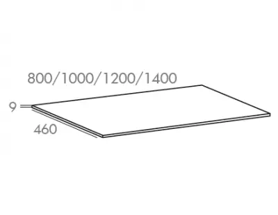 Plan � poser Dorian 100cm Solid Surface Blanc mat - O\'DESIGN R�f. PL-DORIAN1000