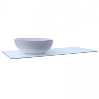 Plan � poser Dorian 120cm Solid Surface Blanc mat - O\'DESIGN R�f. PL-DORIAN1200