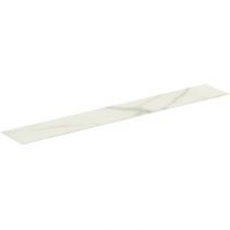 Plan céramique 240x37.3cm Marbre Calacatta Blanc pour meuble Conca - Ideal Standard Réf. T4350DH