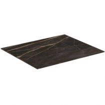 Plan céramique 60x50.5cm Marbre Noir intense pour meuble Conca - Ideal Standard Réf. T3969DG