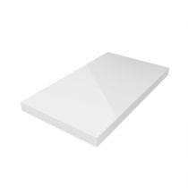 Plan de toilette 1200 Blanc brillant 40mm - SALGAR Réf. 97454