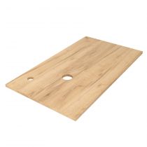Plan de toilette 16mm sur-mesure 1401-1800mm Chêne Africain (avec ou sans perçage) - SALGAR Réf. 91097