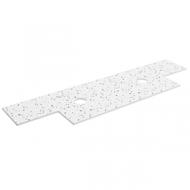 Plan de toilette 2 profondeurs différentes 1200-1500mm pour vasque à poser Terrazo natura - SALGAR Réf. 103302