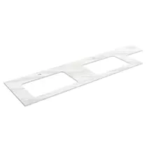 Plan de toilette 2 profondeurs différentes 1801-2000mm pour vasque à poser Marbre blanc - SALGAR Réf. 97521