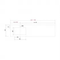 Plan de toilette COMPAKT 46  81-100 Ch Mo - SALGAR R&eacute;f. 119904