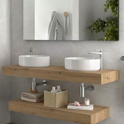 Plan de toilette DOMUS 120cm Ch�ne Montana  - SALGAR R�f. 117922