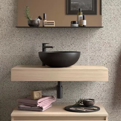 Plan de toilette DOMUS 80cm Ch�ne Sienna - SALGAR R�f. 117912