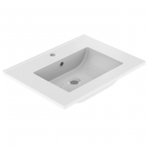 Plan de toilette LUNO 60.5x46.2cm Blanc brillant - AQUARINE Réf. 824870