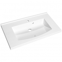 Plan de toilette Mind 90cm Blanc brillant - AQUARINE Réf. 821427
