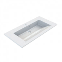Plan de toilette Prism 80cm Blanc - AQUARINE Réf. 814023