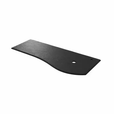 Plan de toilette Solid surface Ardoise noire pour meuble MAM 120cm pour vasque � droite - SALGAR R�f. 96749