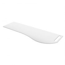 Plan de toilette Solid surface Blanc mat avec porte-serviette droite pour meuble MAM 150cm - SALGAR Réf. 91129