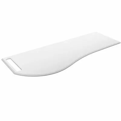 Plan de toilette Solid surface Blanc mat avec porte-serviette gauche pour meuble MAM 120cm  - SALGAR R�f. 85969