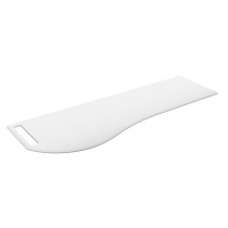 Plan de toilette Solid surface Blanc mat avec porte-serviette gauche pour meuble MAM 150cm - SALGAR Réf. 91128