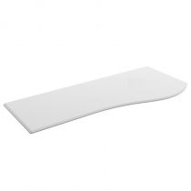 Plan de toilette Solid surface Blanc mat pour meuble MAM 120cm pour vasque à droite - SALGAR Réf. 83883