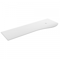 Plan de toilette Solid surface Blanc mat pour meuble MAM 150cm pour vasque à droite  - SALGAR Réf. 91127