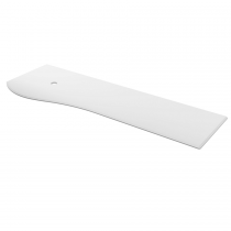 Plan de toilette Solid surface blanc mat pour meuble MAM 150cm pour vasque à gauche - SALGAR Réf. 91126