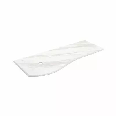 Plan de toilette Solid surface Marbre blanc pour meuble MAM 120cm pour vasque � gauche - SALGAR R�f. 97379