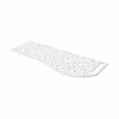 Plan de toilette Solid surface Terrazo natura avec porte-serviette droite pour meuble MAM 120cm - SALGAR R�f. 103297