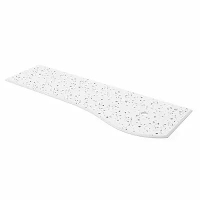 Plan de toilette Solid surface Terrazo natura avec porte-serviette droite pour meuble MAM 150cm  - SALGAR R�f. 103298