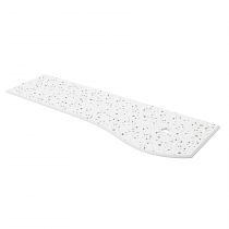 Plan de toilette Solid surface Terrazo natura avec porte-serviette droite pour meuble MAM 150cm  - SALGAR Réf. 103298