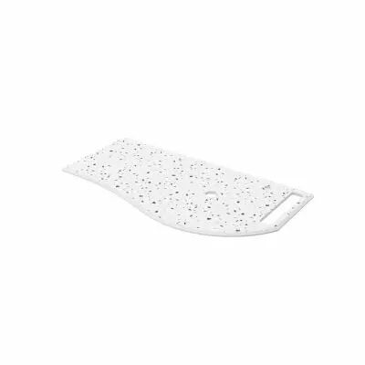 Plan de toilette Solid surface Terrazo natura avec porte-serviette droite pour meuble MAM 90cm - SALGAR R�f. 103296