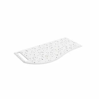 Plan de toilette Solid surface Terrazo natura avec porte-serviette gauche pour meuble MAM 90cm - SALGAR R�f. 103293