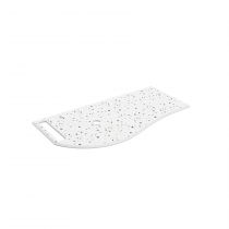 Plan de toilette Solid surface Terrazo natura avec porte-serviette gauche pour meuble MAM 90cm - SALGAR Réf. 103293