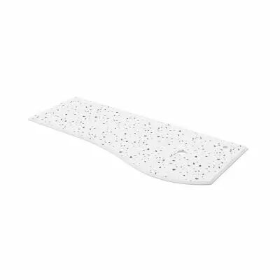 Plan de toilette Solid surface Terrazo natura pour meuble MAM 120cm pour vasque � droite - SALGAR R�f. 103291