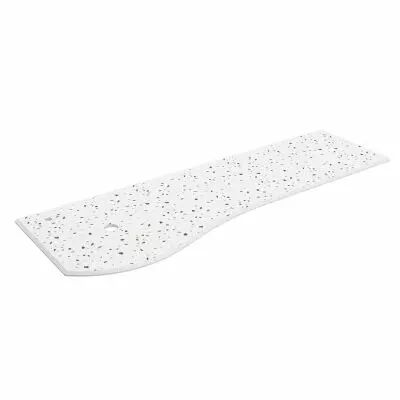 Plan de toilette Solid surface Terrazo natura pour meuble MAM 150cm pour vasque � gauche - SALGAR R�f. 103289