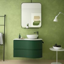 Plan de toilette Solid surface Terrazo natura pour meuble MAM 90cm pour vasque à droite - SALGAR Réf. 103290