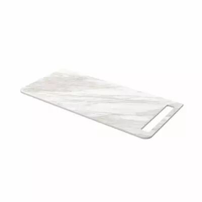 Plan de toilette UNIIQ 1290 per�age et porte-serviettes en option (droite) Marbre blanc - SALGAR R�f. 103170