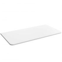 Plan de toilette UNIIQ 600 sans usinage SOLID SURFACE BLANC MAT 610 x 20 x 460 mm - SALGAR Réf. 96659