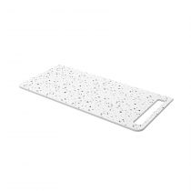 Plan de toilette UNIIQ 990 perçage et porte-serviettes en option (droite) Terrazo natura - SALGAR Réf. 103179