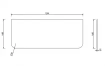 Plan Indiana 120cm Blanc mat - OZE Réf. PL-IND1200