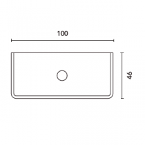 Plan pour meuble Dai 100cm Blanc mat - ROYO Réf. 127527