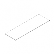 Plan Signature 161cm vernis déperlant laqué noir mat 005 - DECOTEC Réf. 1823561