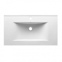 Plan vasque 81x46cm céramique Blanc - O\'DESIGN Réf. VAS800W