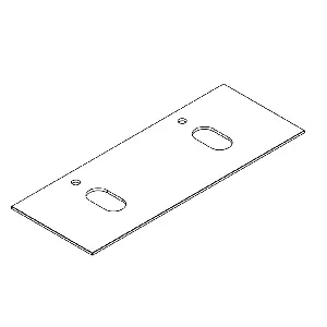 Plan vasque BENTO L120 placage Ch�ne - double / D / G - DECOTEC R�f. 1798841
