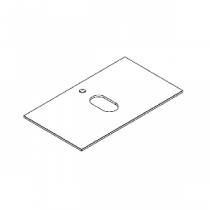 Plan vasque BENTO L80 placage Chêne vernis déperlant - DECOTEC Réf. 1798811