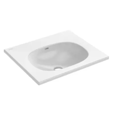 Plan-vasque c�ramique 60cm sans trou de robinet Blanc brillant - JACOB DELAFON R�f. EXCC102-Z-00 
