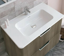 Plan vasque céramique Beauty 101x46cm Blanc brillant - ROYO Réf. 124782