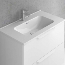 Plan vasque céramique Enzo 60.5cm Blanc - ROYO Réf. 126222